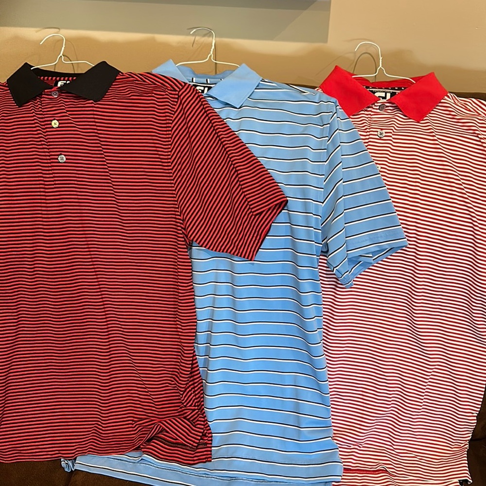 3 - Foot joy brand polo type golf shirts all size medium
